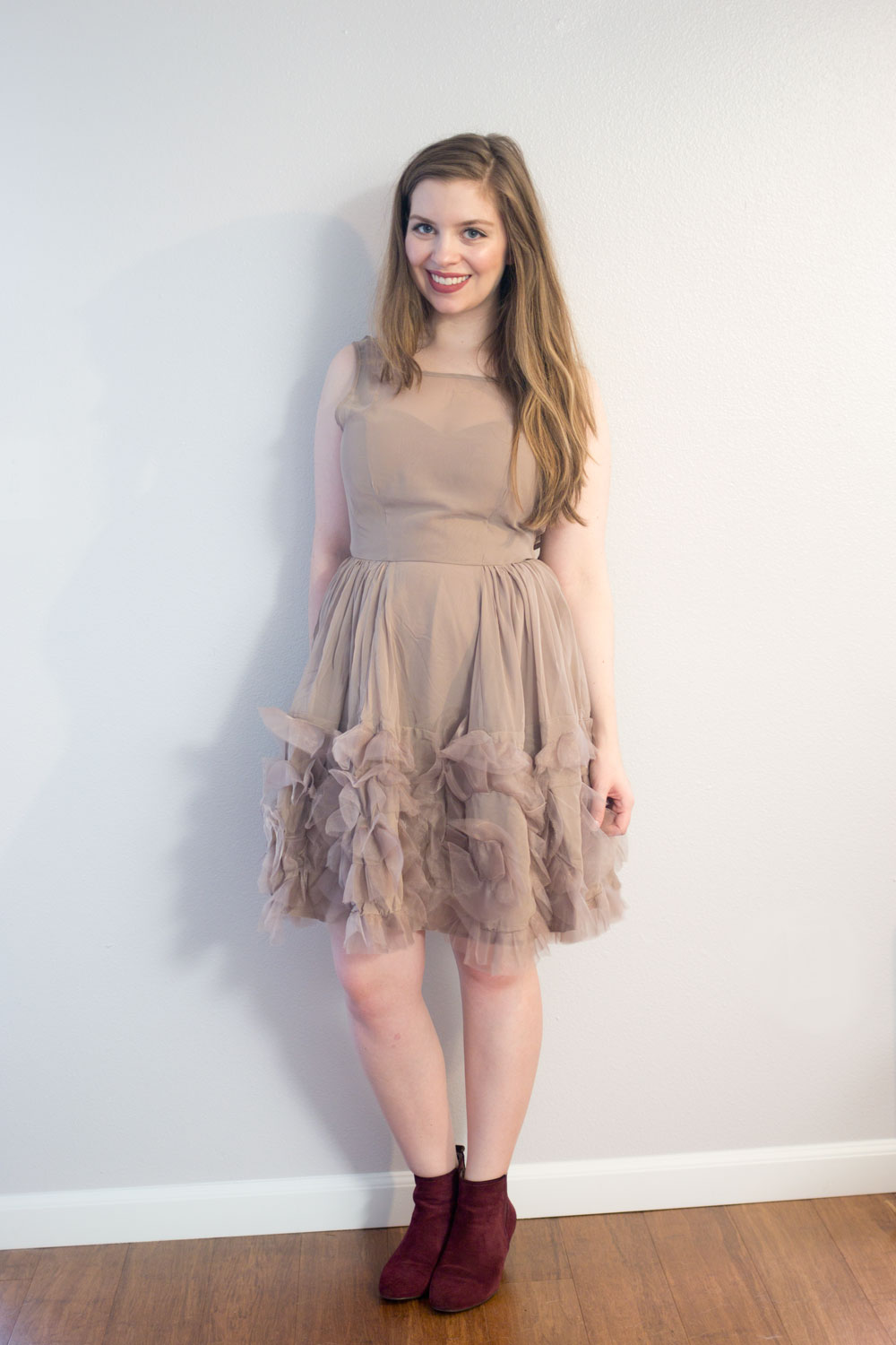 What I'm Wearing: LC Lauren Conrad Ruffle Racerback Dress - The Budget Babe