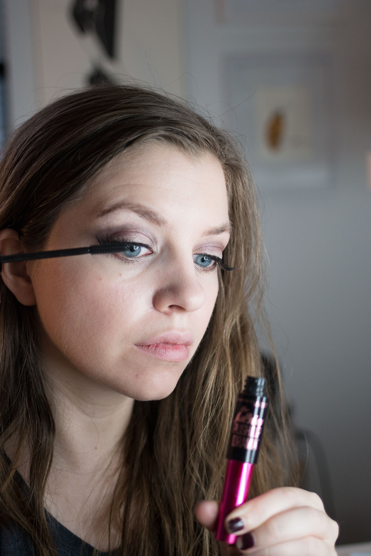 Maybelline The Falsies Push Up Lash Mascara in Black // hellorigby.com seattle beauty blog