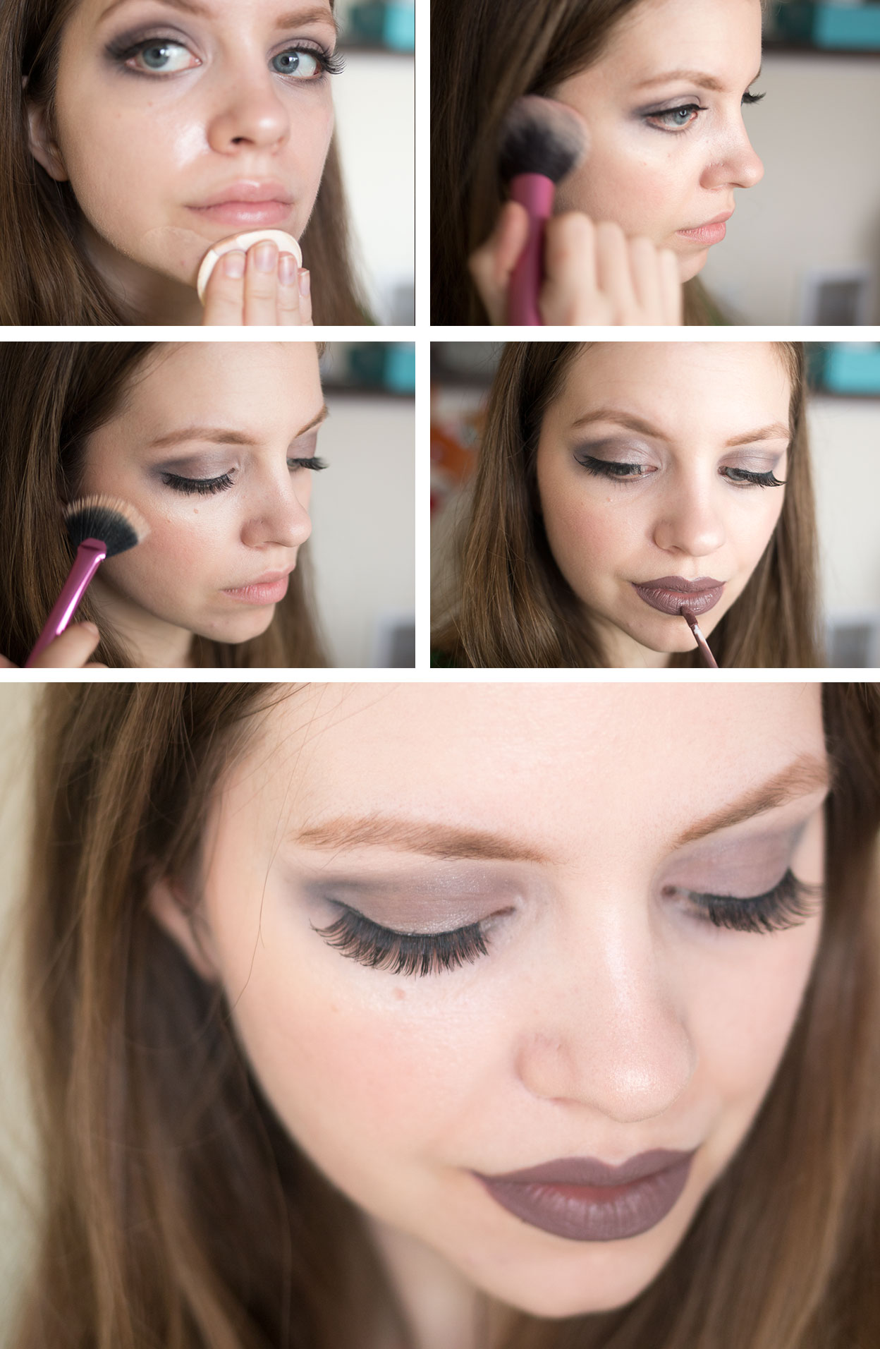 Urban Decay Naked Smoky Palette Tutorial: Cool Gray Smoky Eye and Gray Lip // hellorigby seattle fashion & beauty blog