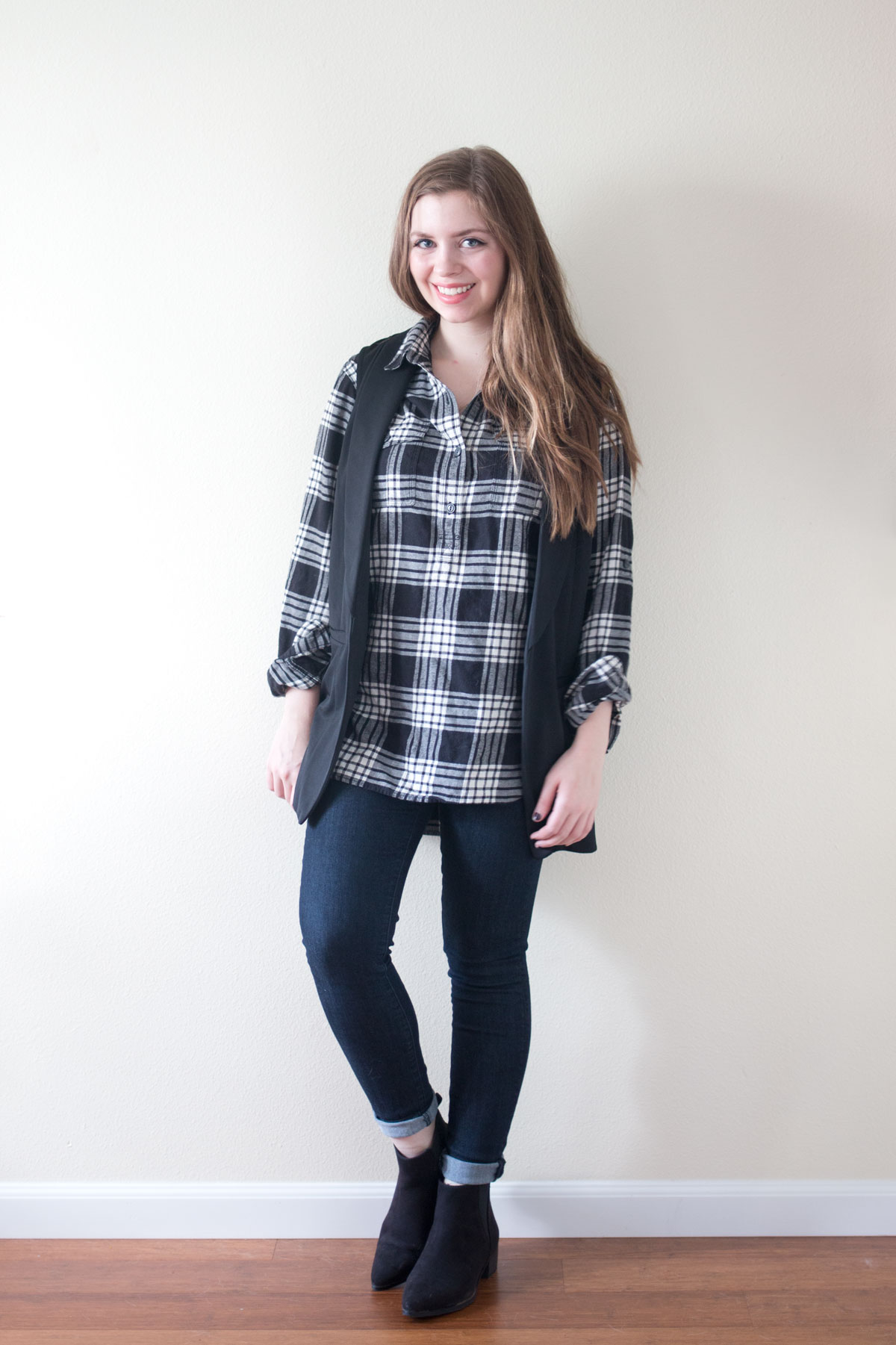 Stitch Fix January 2016: Brixon Ivy Pirie Cutout Tuxedo Vest // hellorigby seattle fashion & style blog