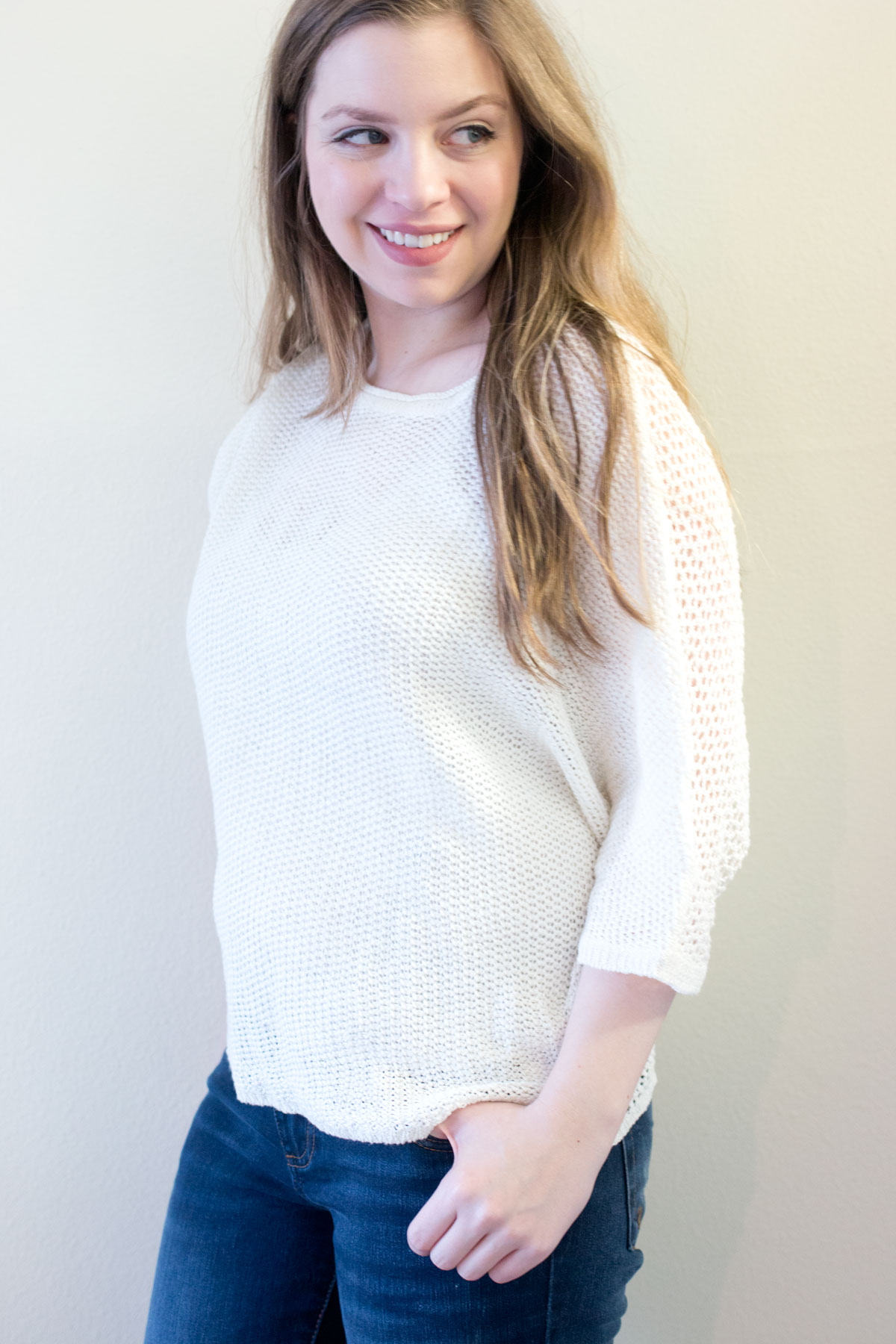 Wantable Style Edit // Miilla Dolman Sleeve Knit Top in Ivory // Hello Rigby Seattle Fashion & Style Blog