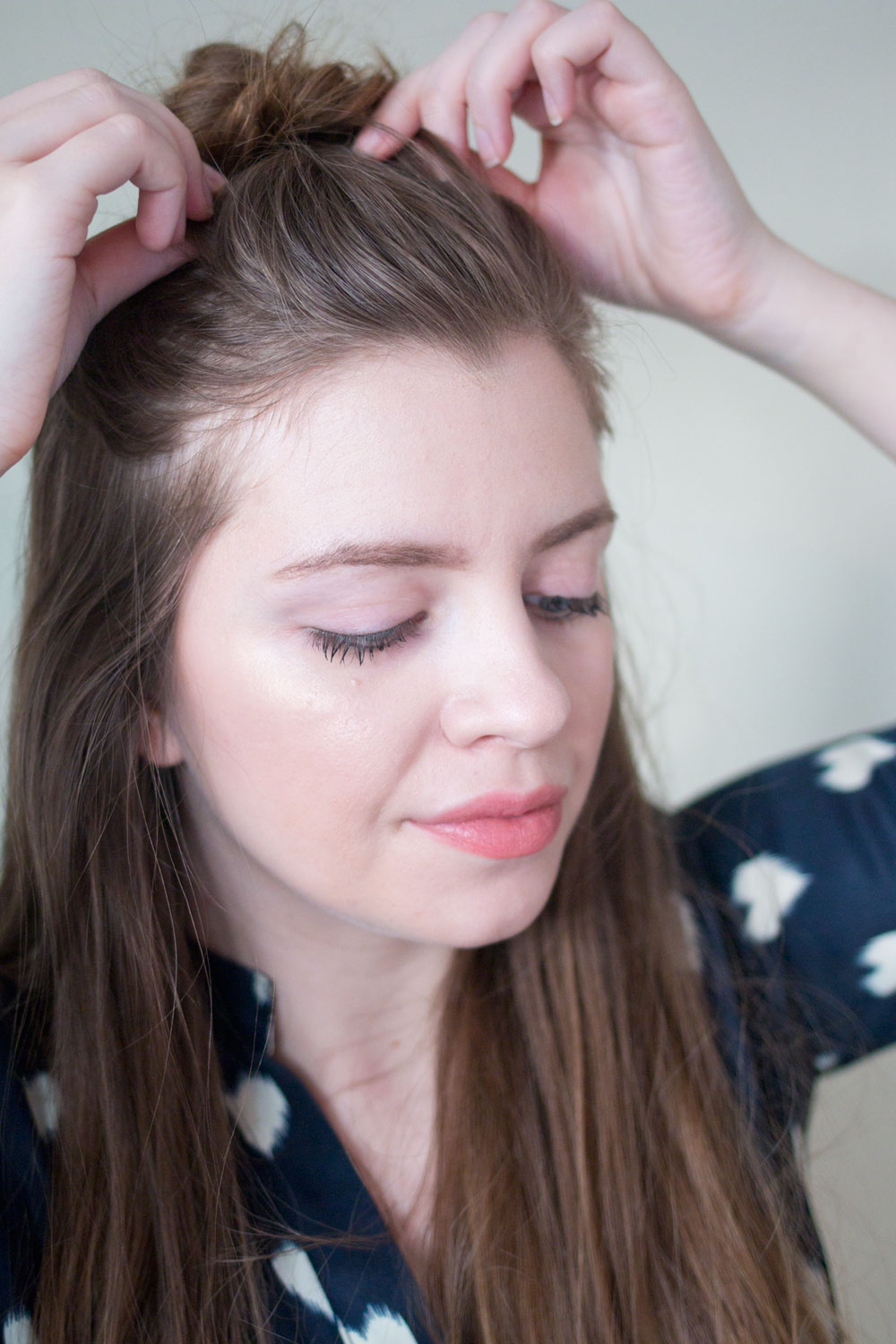 Half Top Knot Tutorial // Pull at Crown for More Volume // Hello Rigby Seattle Beauty & Hair Blog