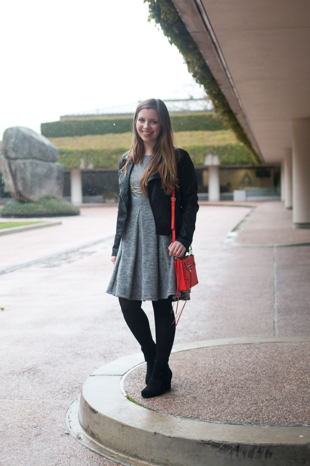 How to Wear a Leather Jacket with a Dress // Hello Rigby Seattle Fashion & Style Blog