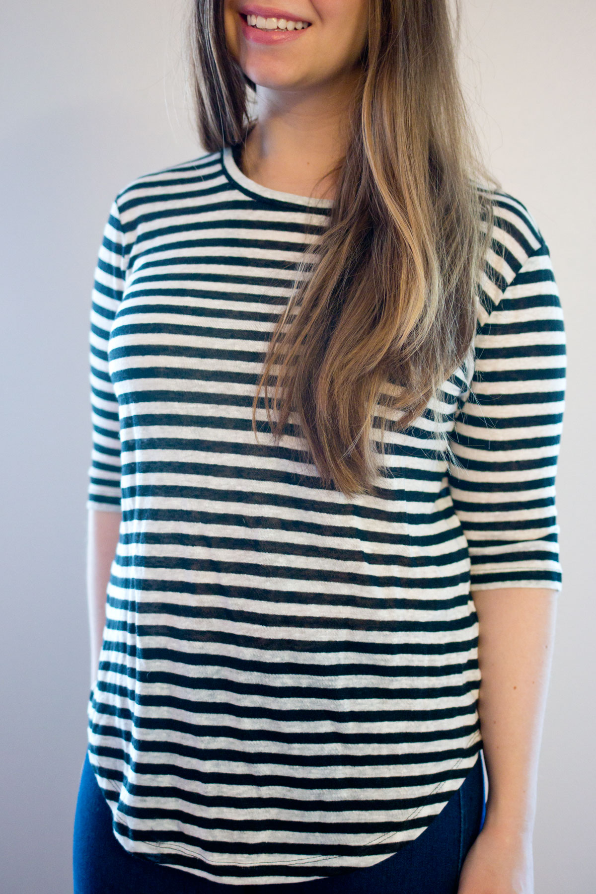 Target Who What Wear Linen Tee in Black & White Stripe // Hello Rigby Seattle Fashion & Style Blog