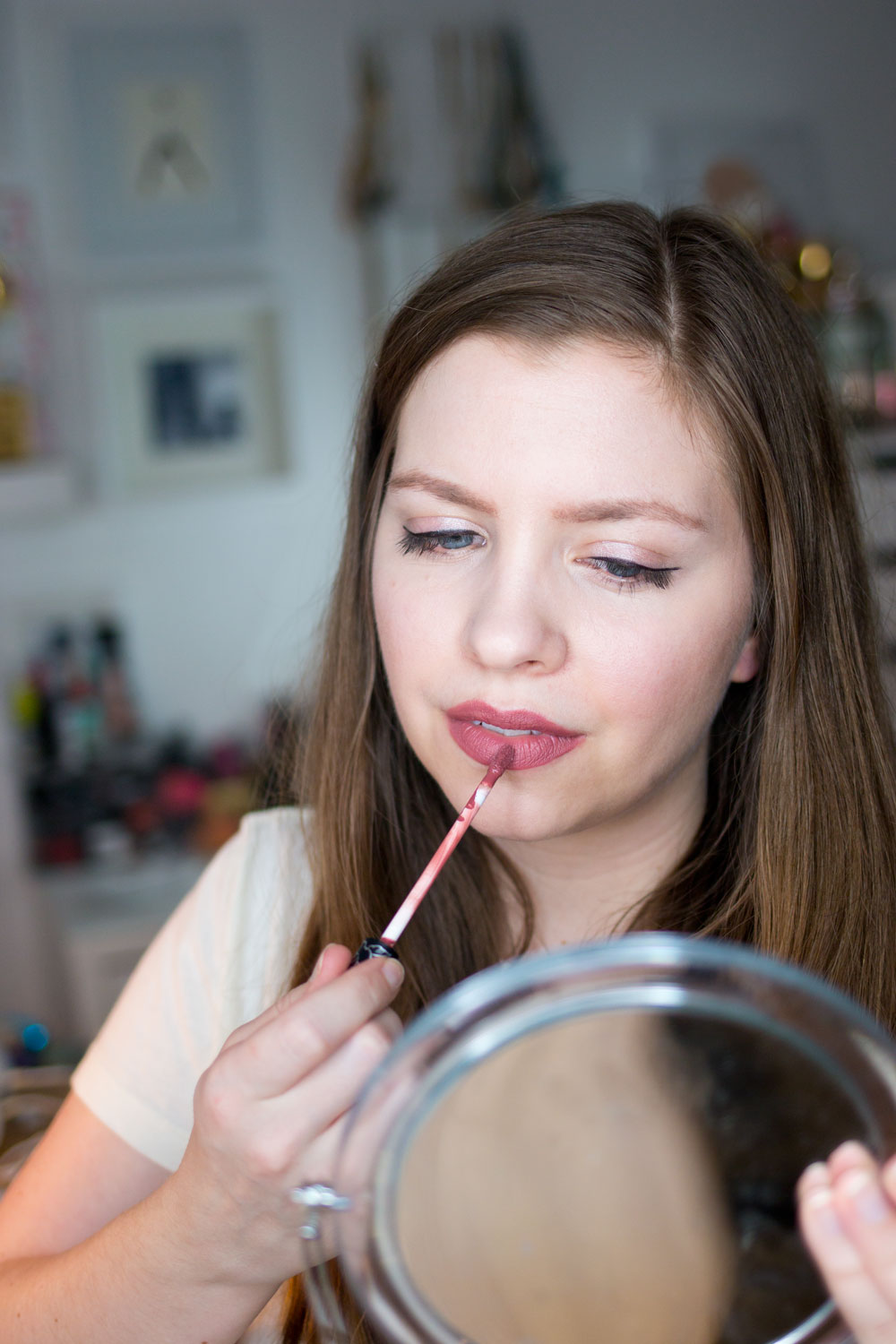 Tips for Applying Liquid Lipstick // Apply in Thin Layers { Kat Von D Everlasting Liquid Lipstick in Lolita} // Hello Rigby Seattle Beauty & Style Blog