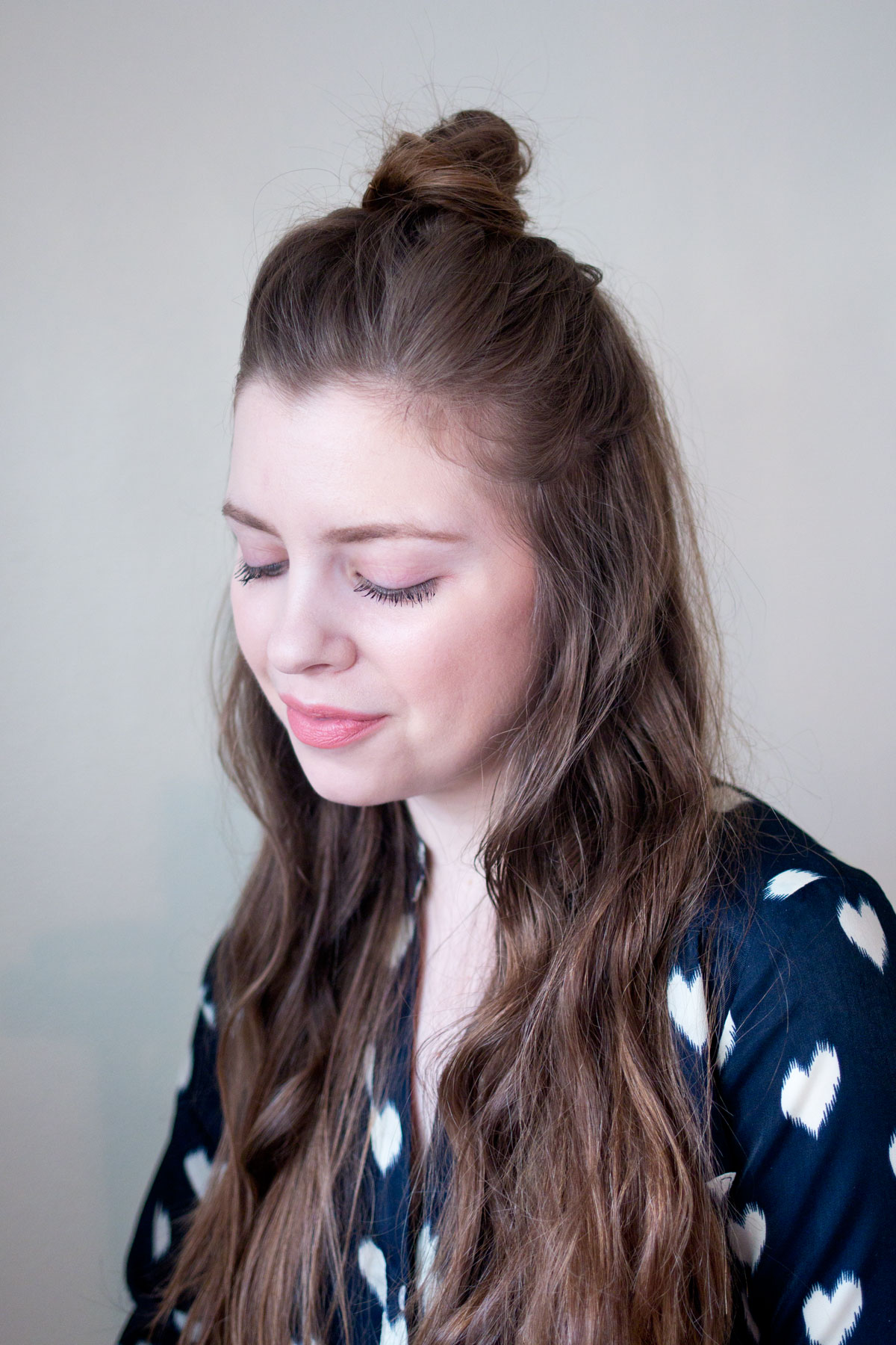 Valentine's Day Romantic Half Top Knot Hair Tutorial // Hello Rigby Seattle Beauty & Hair Blog