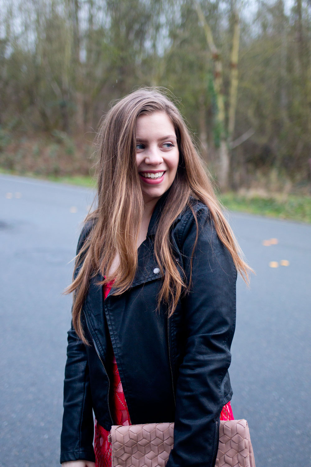 Date Night Outfit // Moto Jacket and Lace Dress // Hello Rigby Seattle Fashion & Style Blog