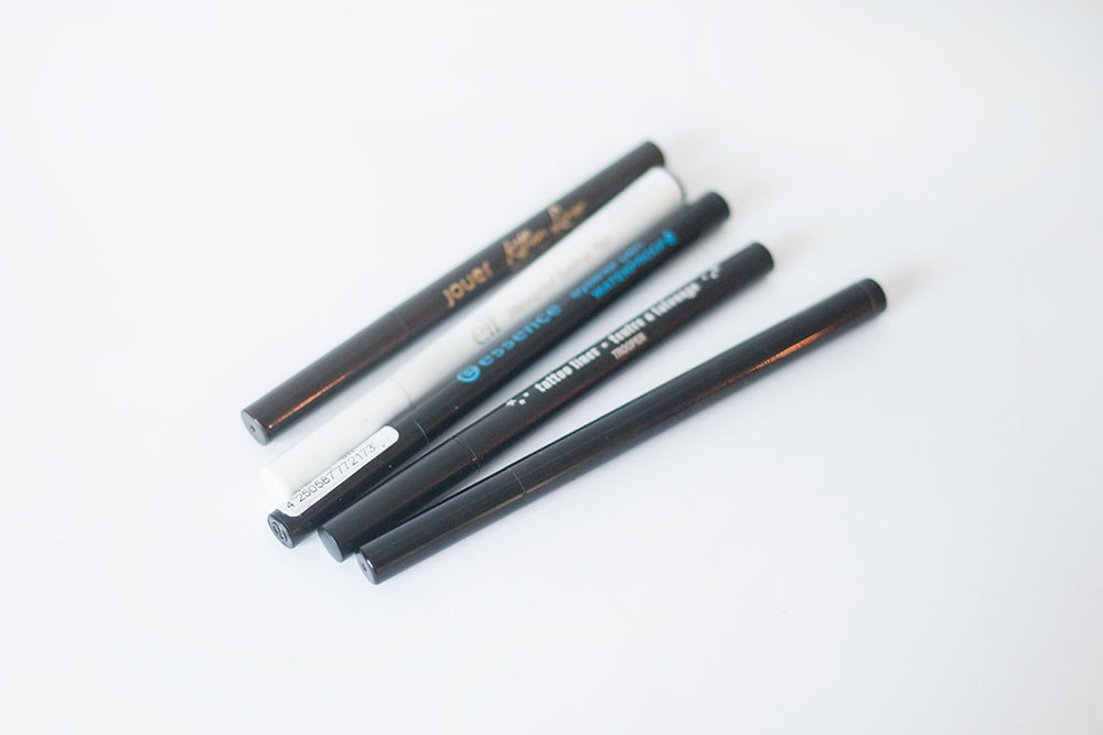 Jouer Kitten Liner vs ELF Waterproof Liner vs Essence Eyeliner Pen Waterproof vs Kat Von D Tattoo Eyeliner in Trooper vs Eyeko Eyeliner // Best & Worst of Beauty Dupes/Duds // Hello Rigby Seattle Beauty & Style Blog