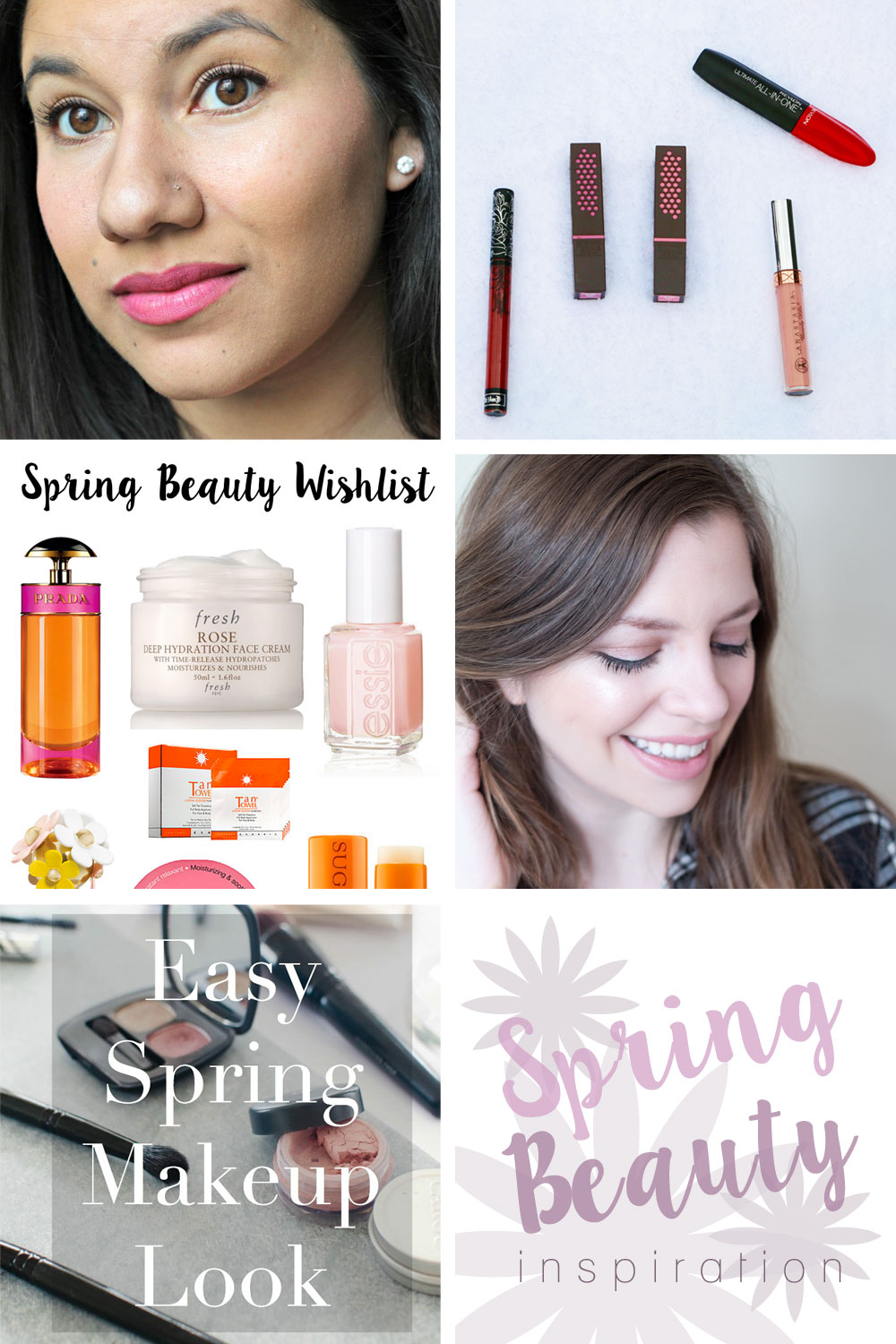 Spring Beauty Inspiration Collage // Hello Rigby Seattle Beauty & Fashion Blog