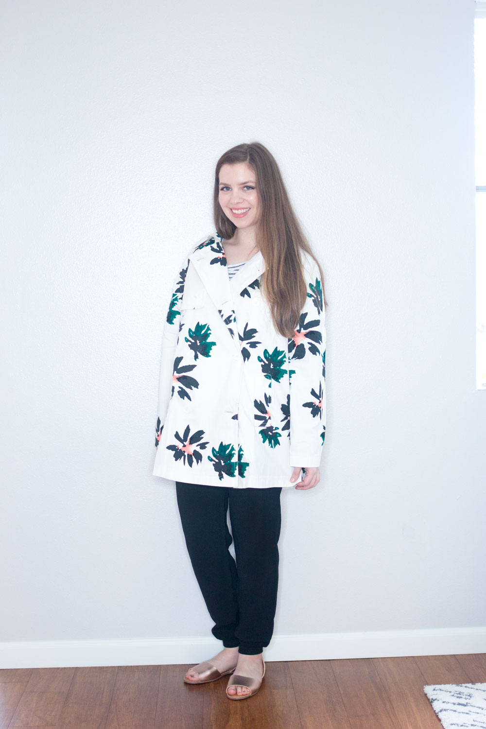 Target x Who What Wear Printed Trench in White Floral // Hello Rigby Seattle Fashion & Style Blog