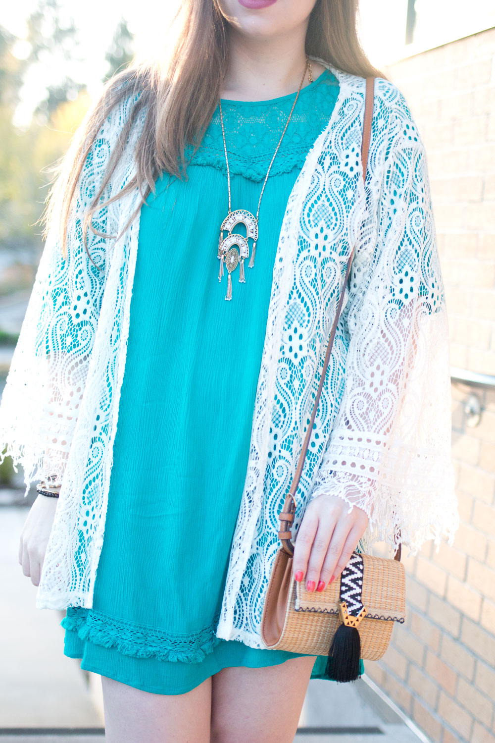 One Dress Three Ways Bohemian Outfit with Stella & Dot Jewelry & Bag // Hello Rigby Seattle Fashion & Style Blog