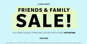 Shopbop Friends & Family Sale: April 2016 // Hello Rigby Seattle Fashion & Shopping Blog