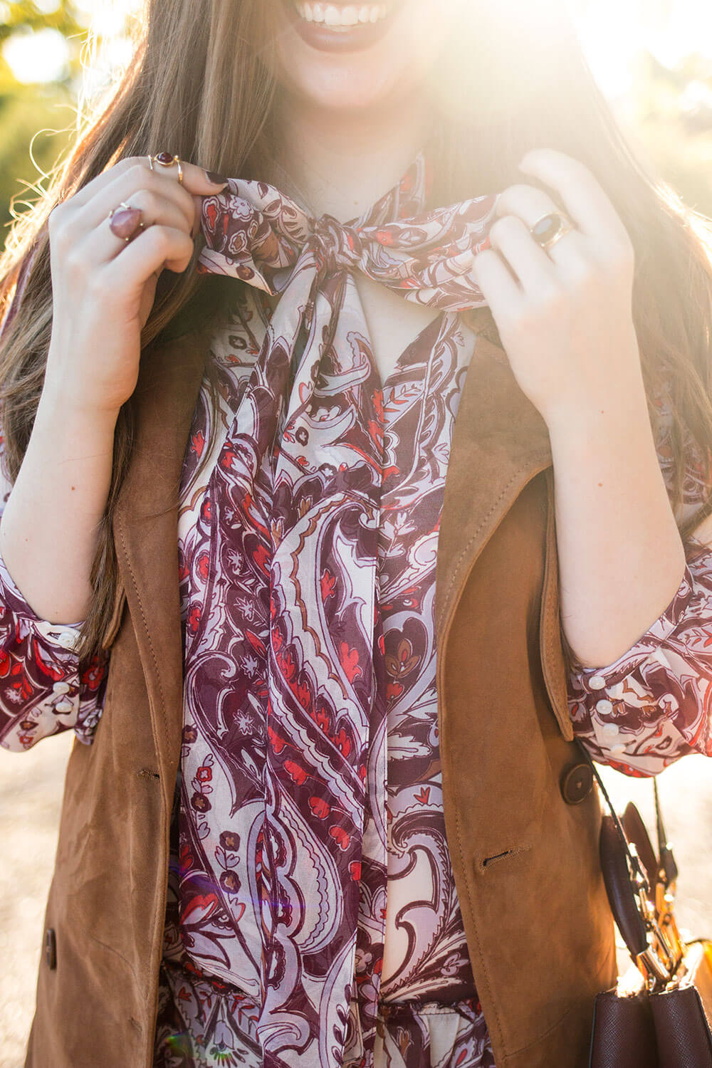 Olivia Palermo x Chelsea28 Paisley Chiffon Dress Outfit // Hello Rigby Seattle Fashion Blog