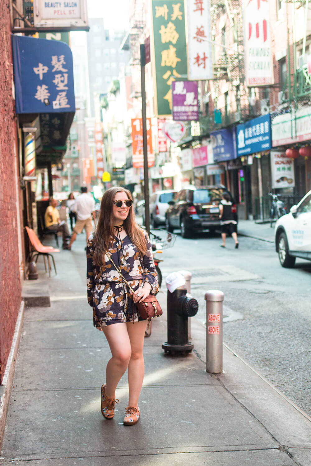 A Day in NYC: Chinatown Romper Outfit // Hello Rigby Seattle Fashion + Travel Blog