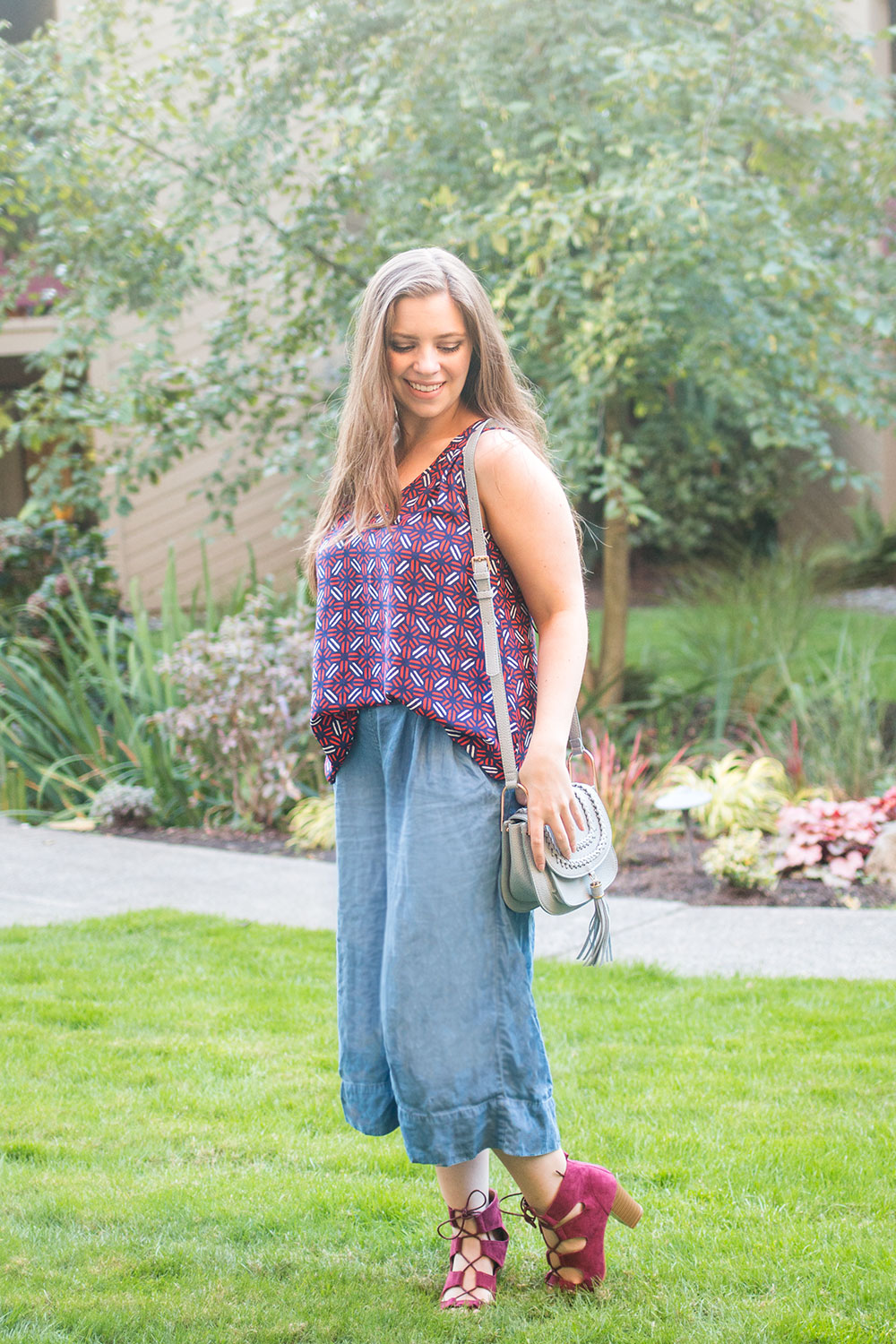 Stitch Fix October 2016 Review: Renee C Pedrine Keyhole Back Top // Hello Rigby Seattle Fashion Blog