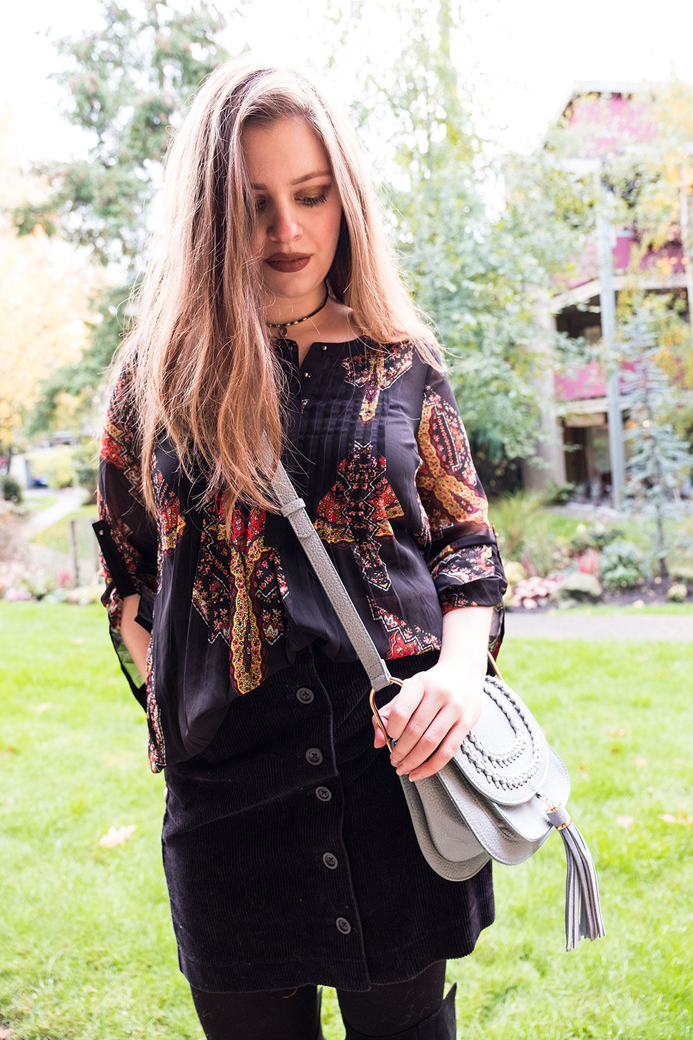 Stitch Fix November 2016 // Daniel Rainn Bilson Pleat Detail Blouse // Hello Rigby Seattle Fashion Blog