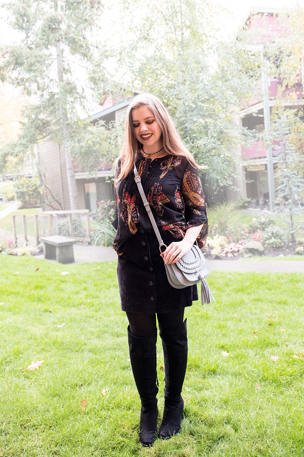 Stitch Fix November 2016 // Daniel Rainn Bilson Pleat Detail Blouse // Hello Rigby Seattle Fashion Blog