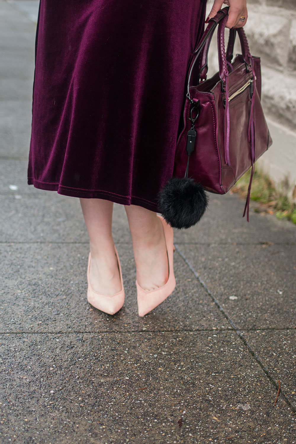Velvet Dress + Rebecca Minkoff Regan Satchel // Hello Rigby Seattle Fashion Blog