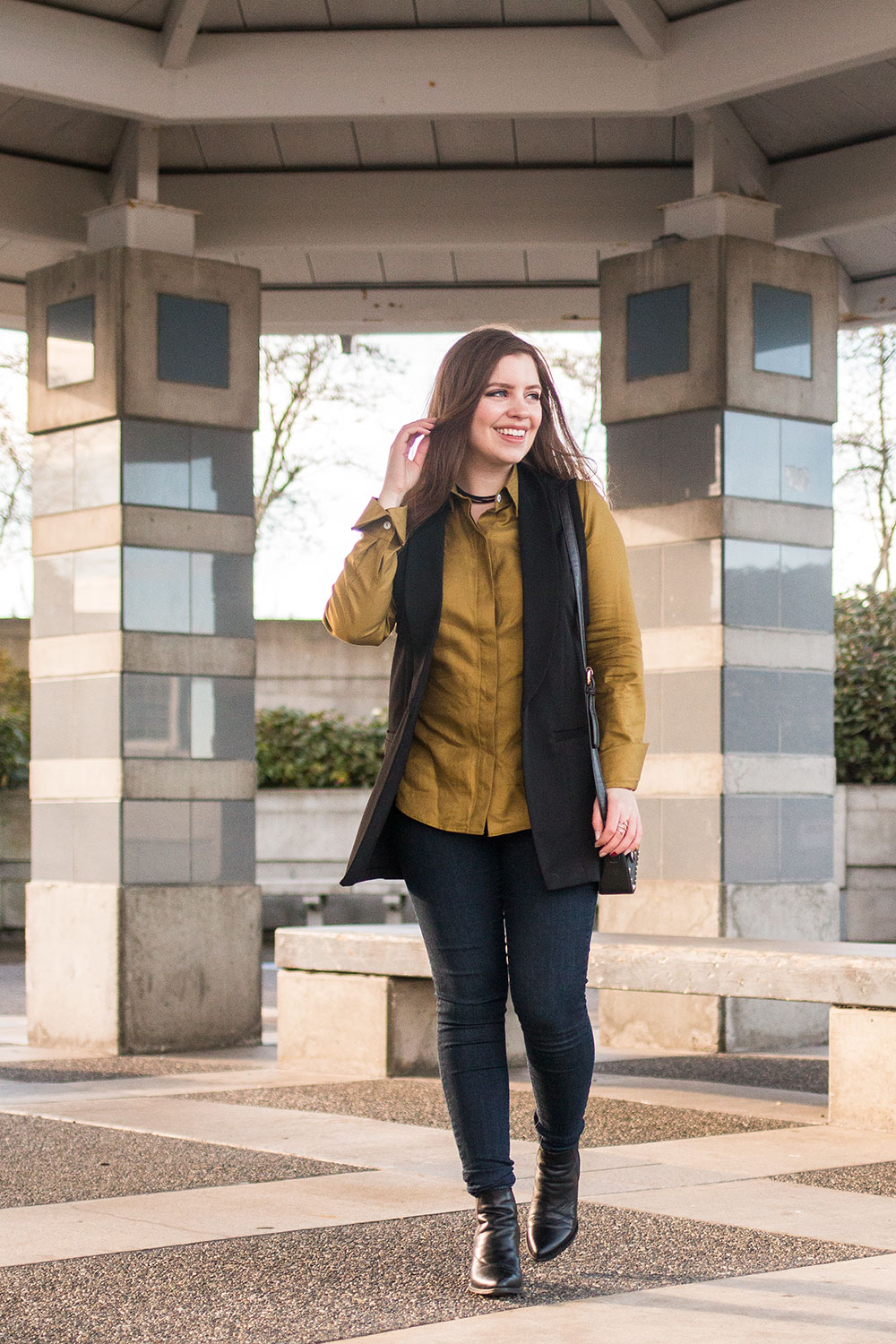 Menswear Inspired Outfit to Wear to Work // Hello Rigby Seattle Fashion Blog