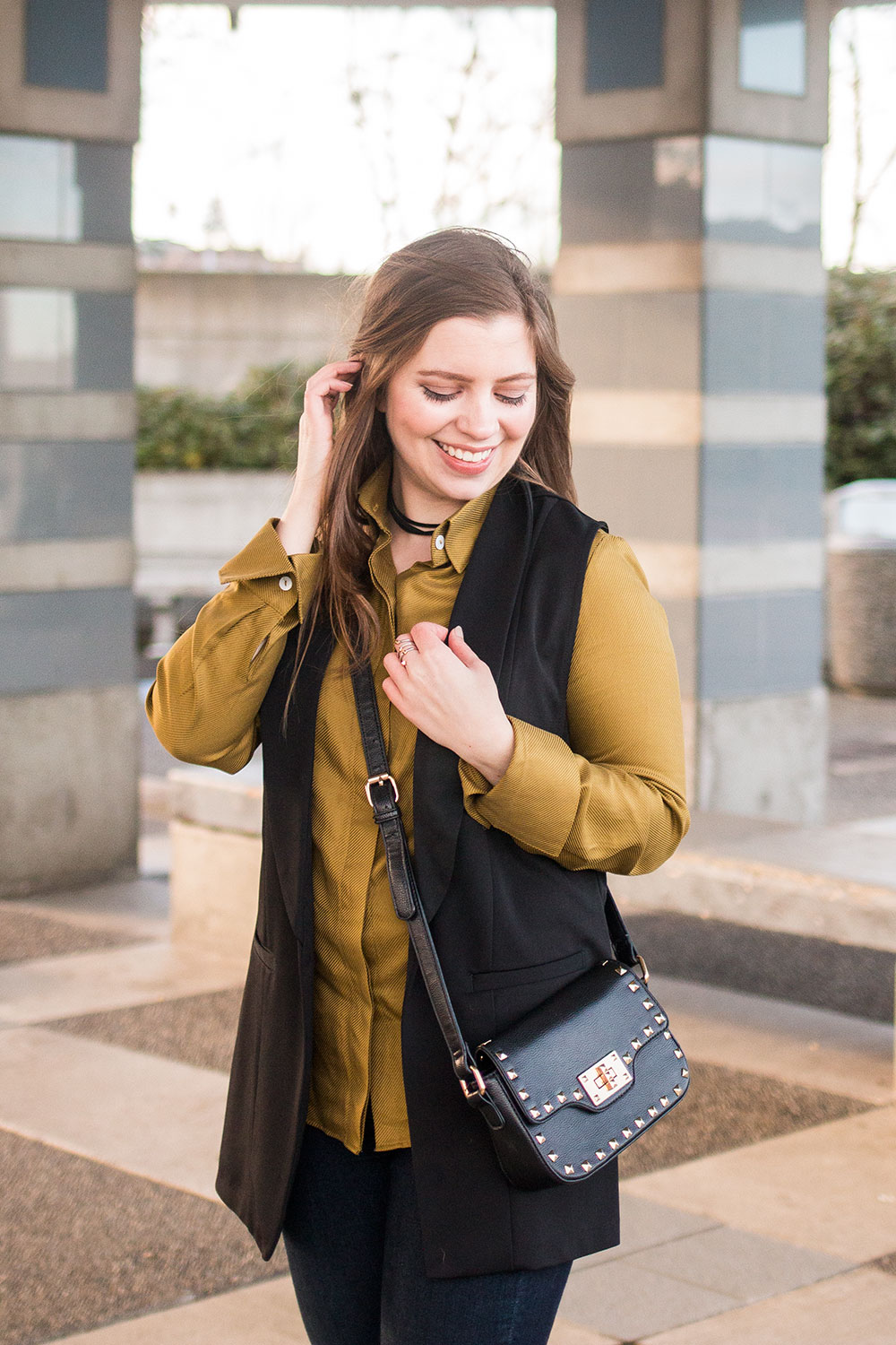 Menswear Inspired Tuxedo Vest for Women // Hello Rigby Seattle Fashion Blog