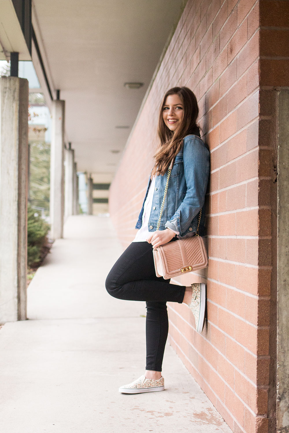 Pink slip deals on sneakers outfit