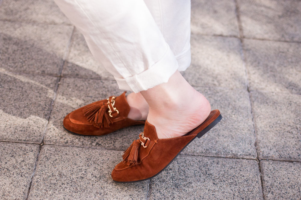 Jeffrey Campbell Apfel Tassel Mules // Hello Rigby Seattle Fashion Blog