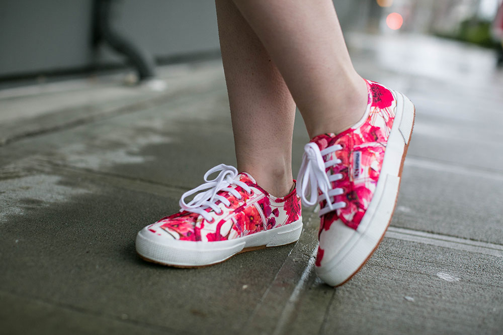 Spring Style: Superga Floral Sneakers // Hello Rigby Seattle Fashion Blog