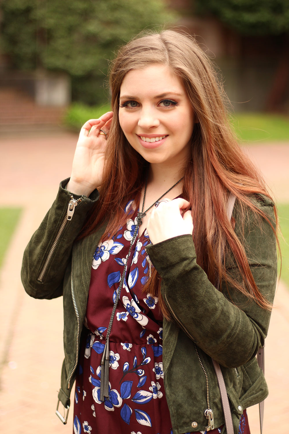 BLANK NYC Morning Suede Jacket in Olive // Hello Rigby Seattle Fashion Blog