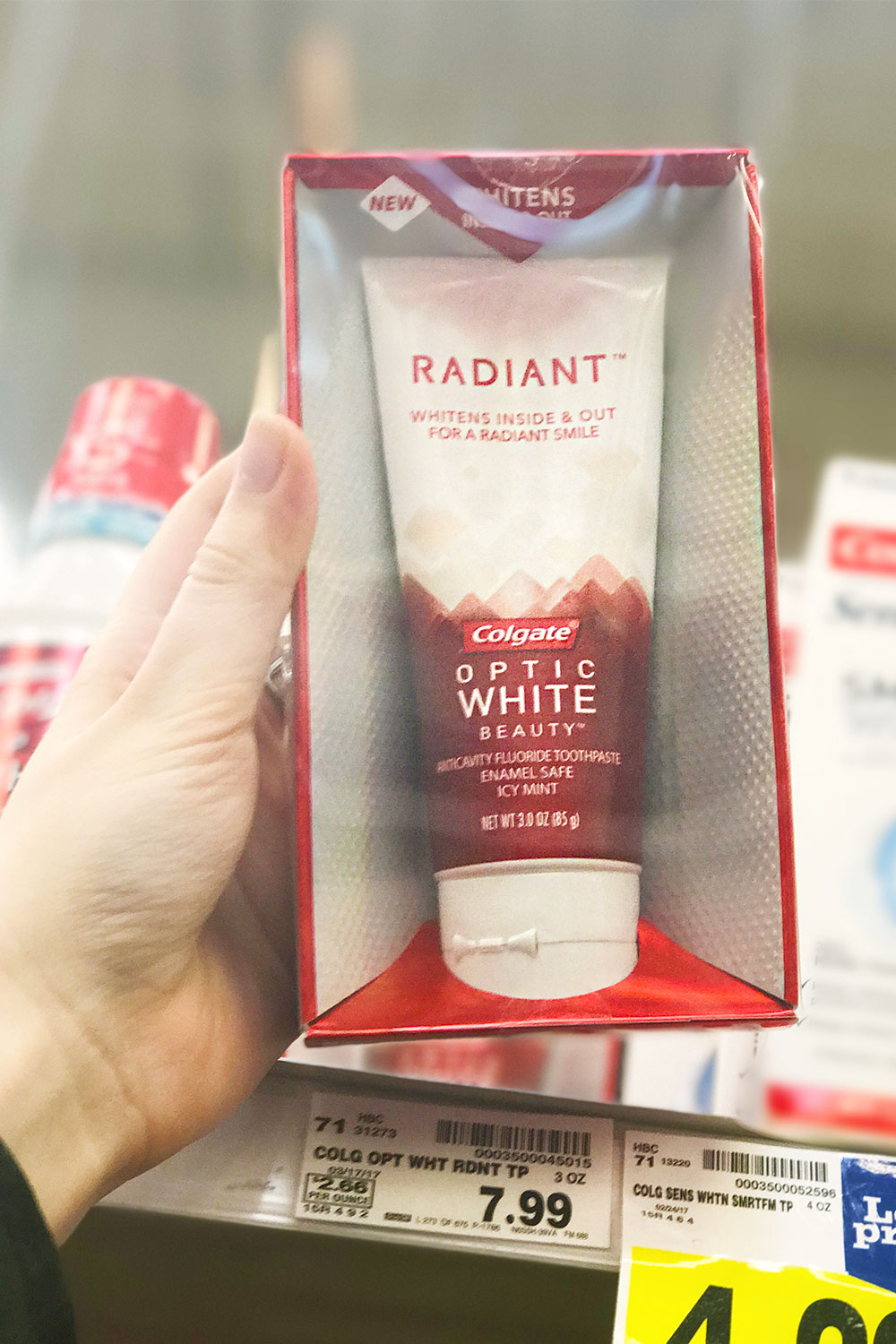 Colgate Optic White Radiant Toothpaste at Kroger // Hello Rigby Seattle Beauty Blog