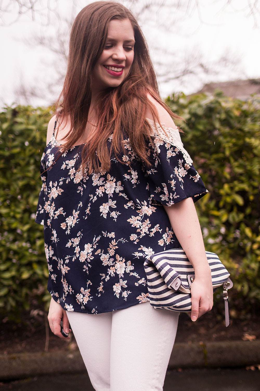 Stitch Fix April 2017 Review: Kaileigh Ludo Cold Shoulder Top // Hello Rigby Seattle Fashion Blog