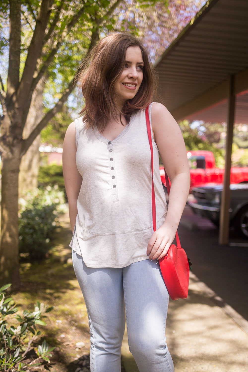 Stitch Fix May 2017 Laila Jayde Bleek Ribbed Henley Tank // Hello Rigby Seattle Fashion Blog