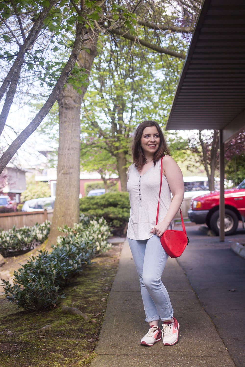 Stitch Fix May 2017 Laila Jayde Bleek Ribbed Henley Tank // Hello Rigby Seattle Fashion Blog