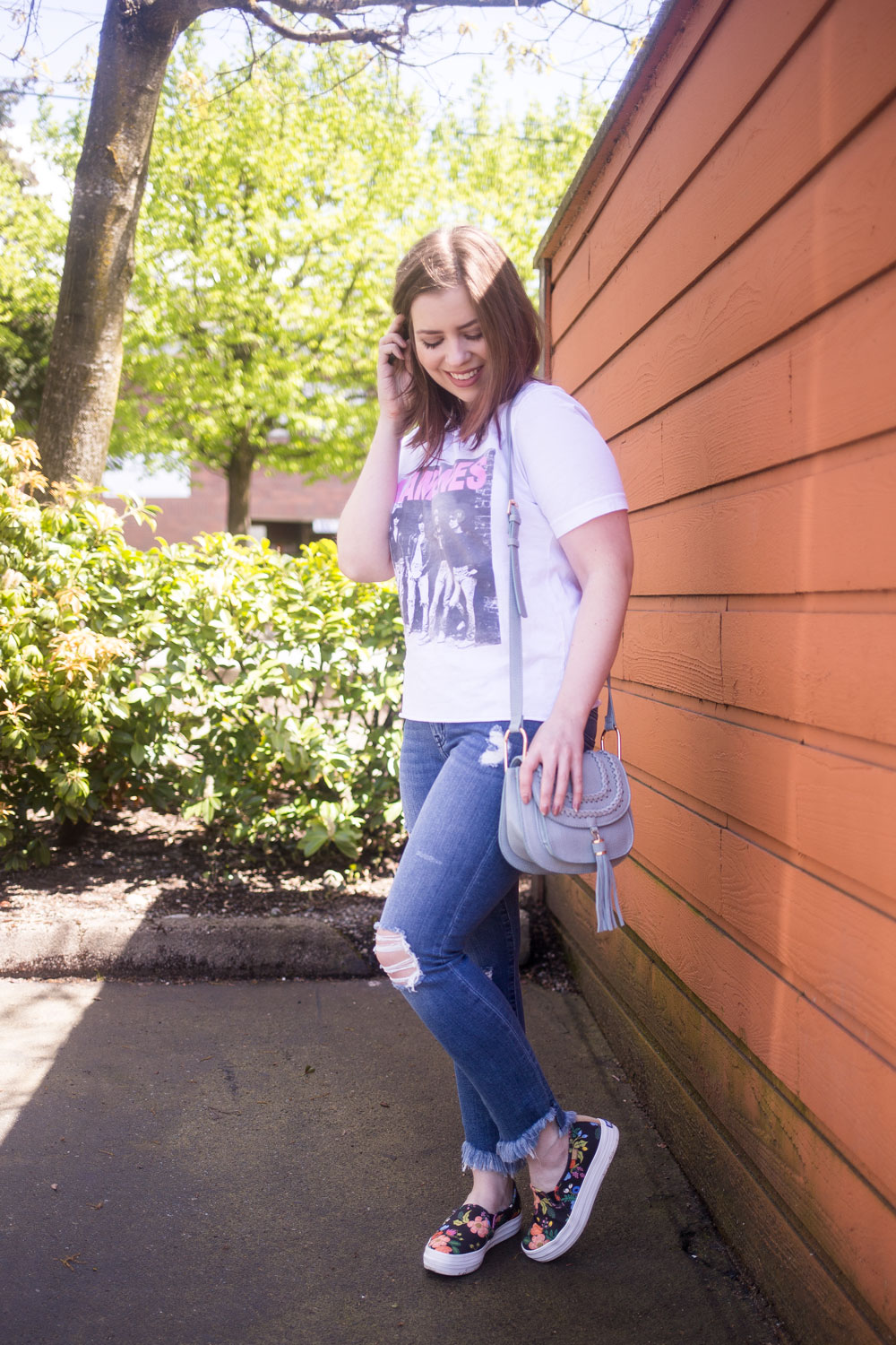Stitch Fix May 2017: Studio Blue Leticia Distressed Uneven Hem Skinny Jean Crop // Hello Rigby Seattle Fashion Blog