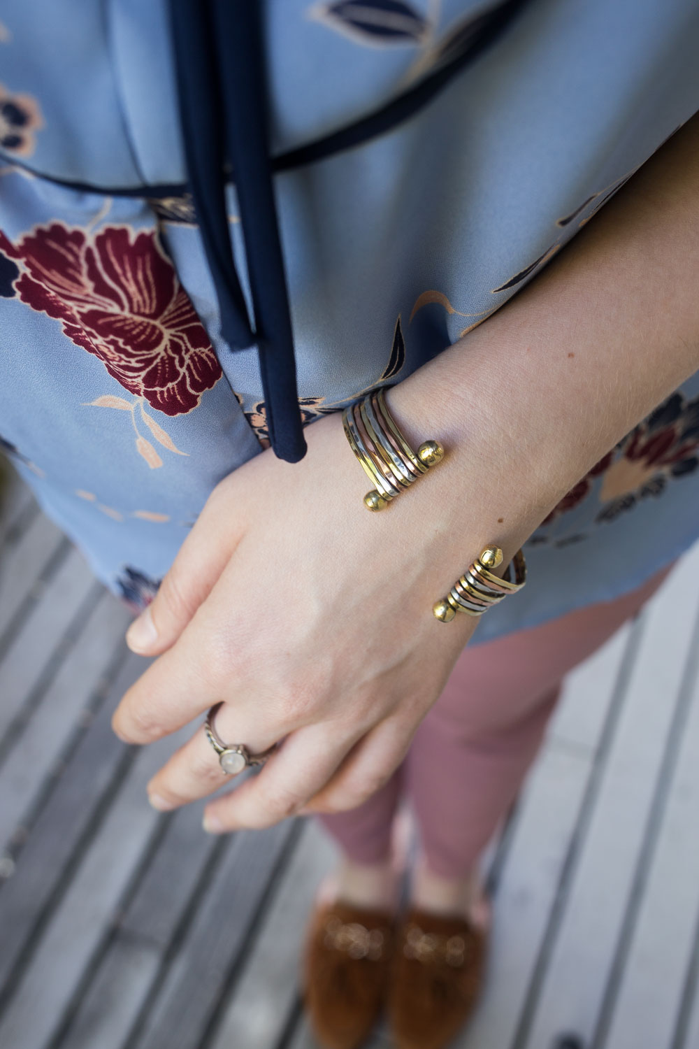 Stitch Fix July 2017: Zad Martin Mini Layered Cuff Bracelet // Hello Rigby Seattle Fashion Blog