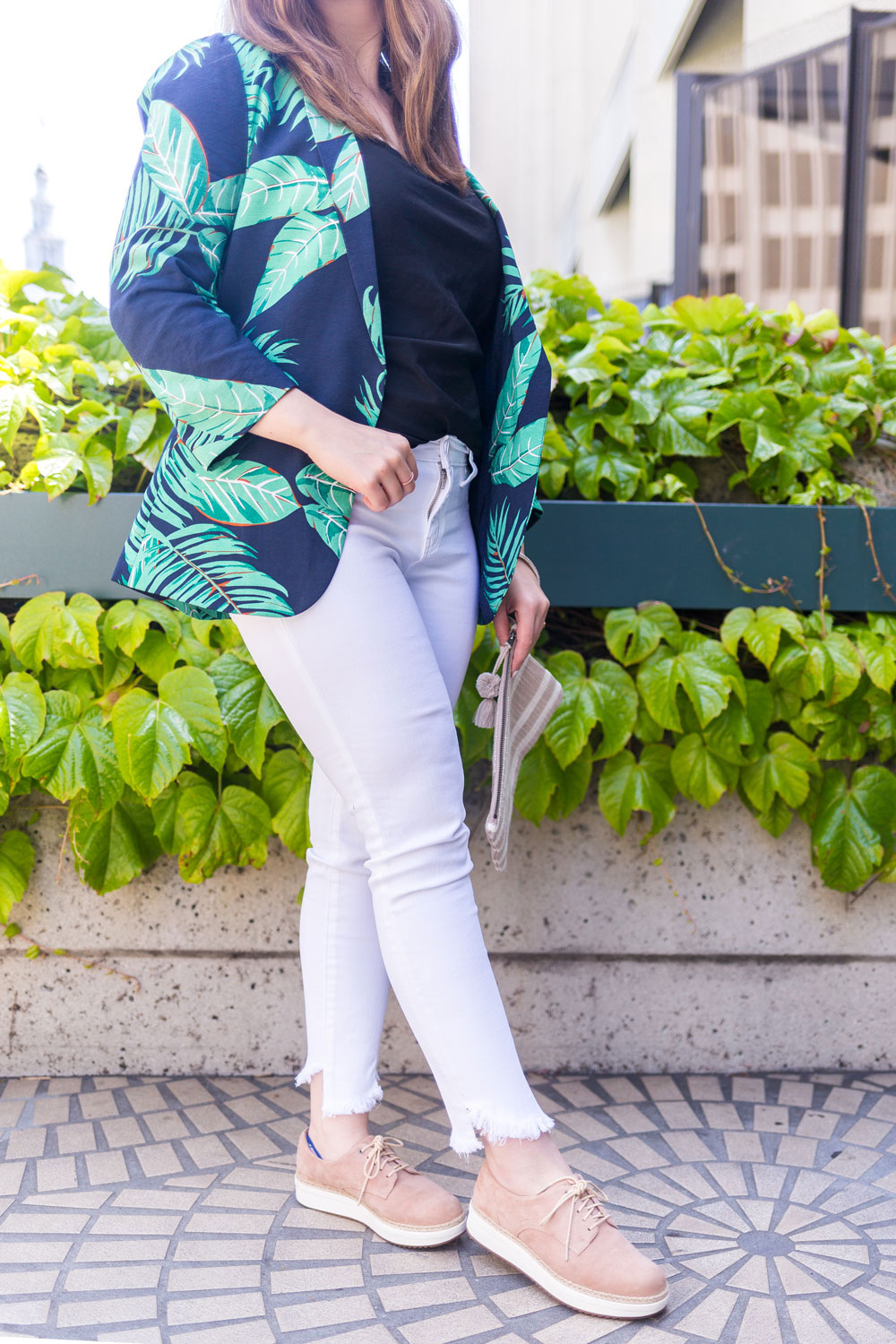 Stitch Fix Reviews // Lila Ryan Adelita Angled Fray Hem Skinny Jean Outfit