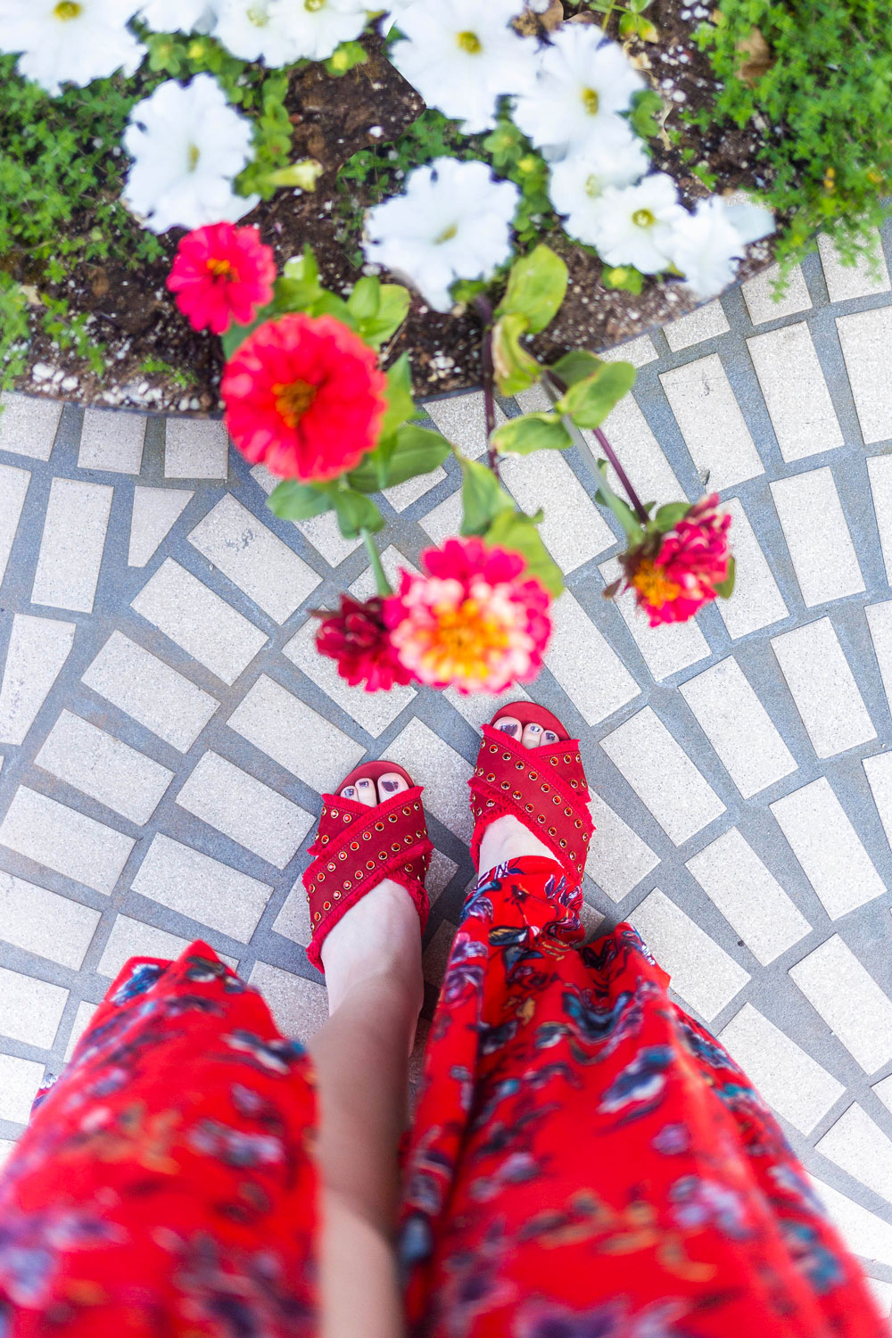 Stitch Fix Reviews // Schutz Walquiria Studded Slide Sandal in Red