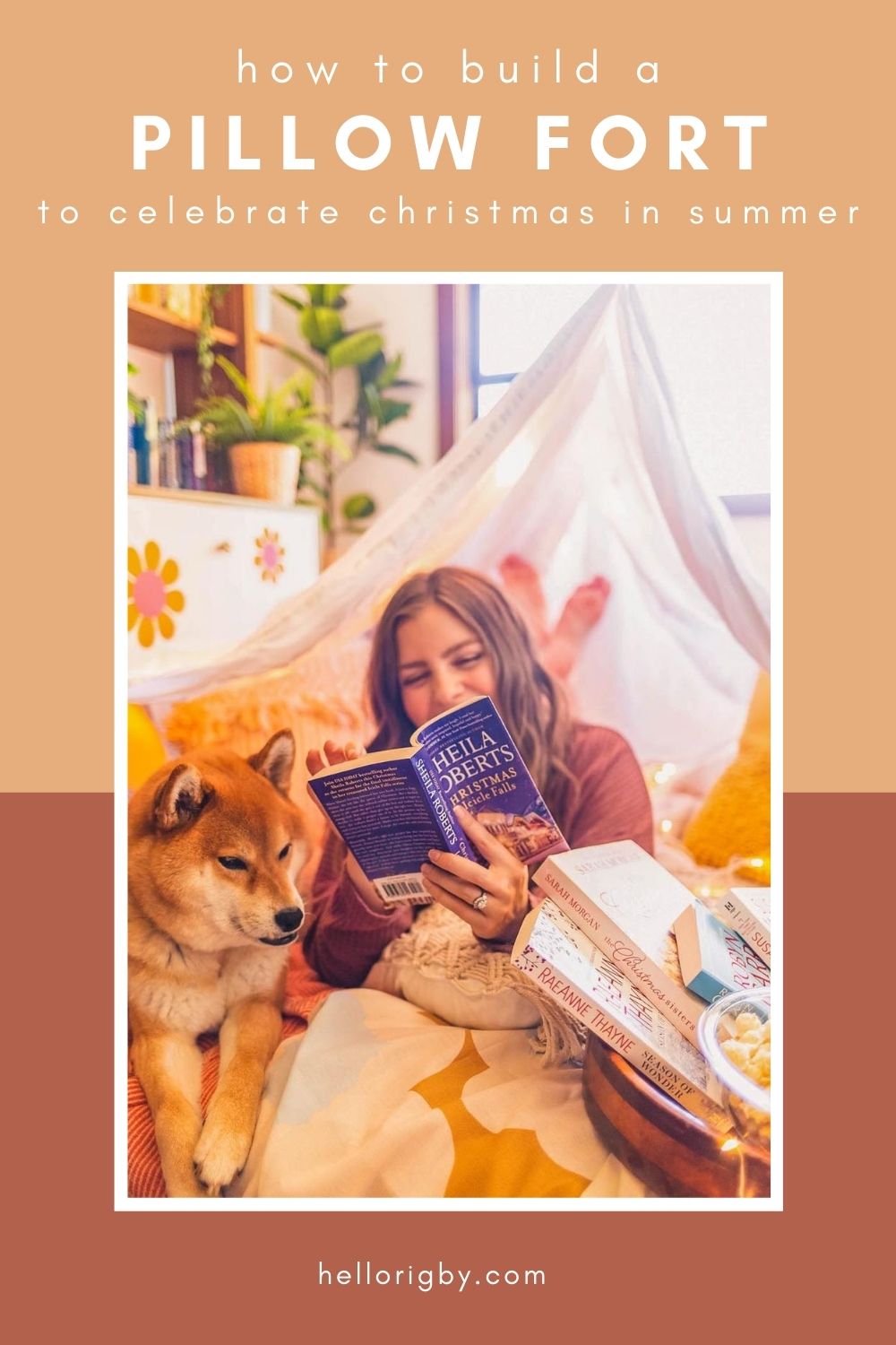 How to Build a Pillow Fort to Celebrate Christmas in Summer