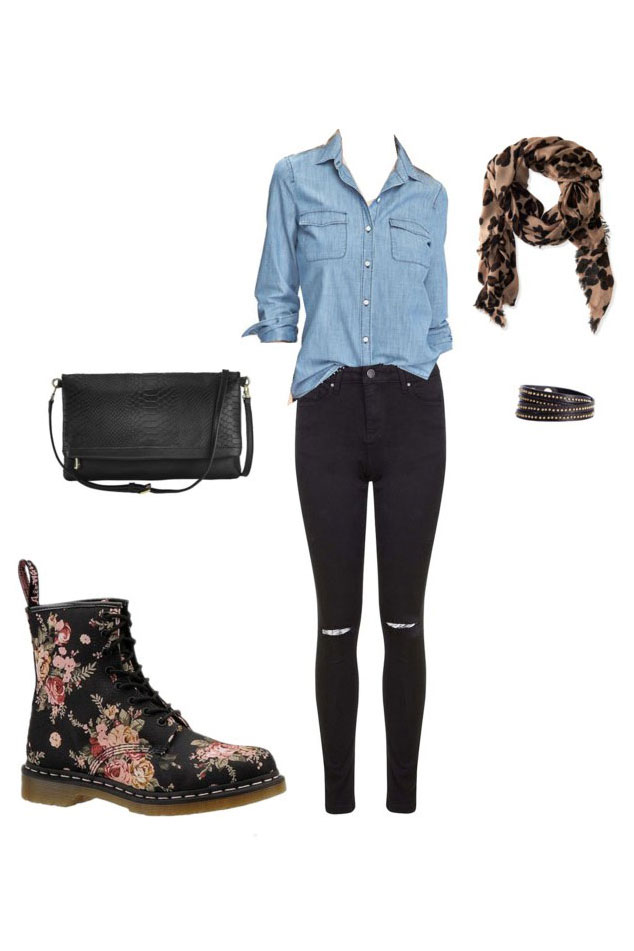 combat boots outfit ideas